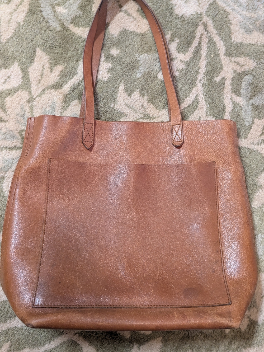 Madewell Real Brown Leather Tote